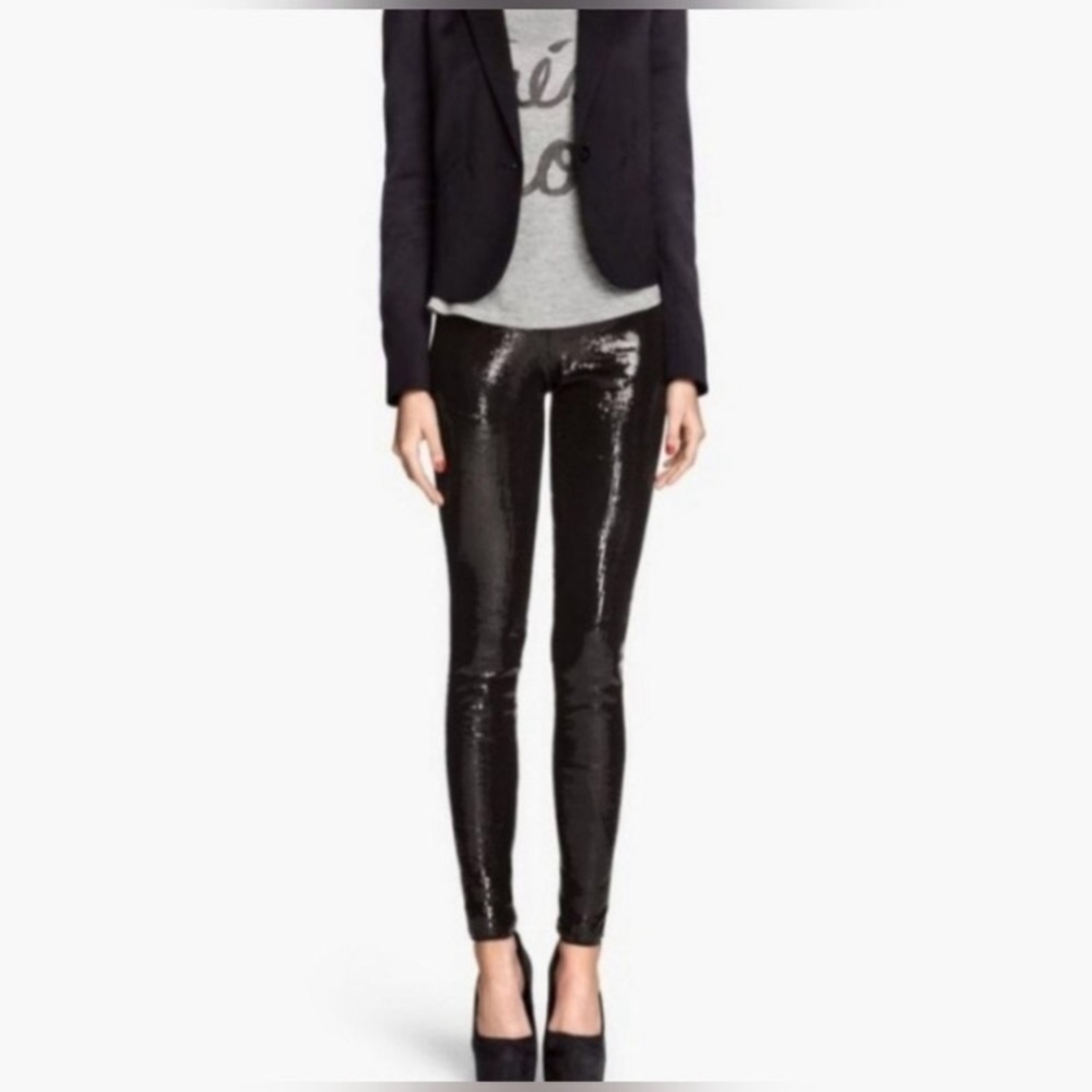 Alice & Olivia Sequin leggings NWOT - Picture 3 of 15
